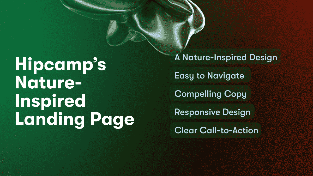 Hipcamp’s Nature-Inspired Booking Landing Page