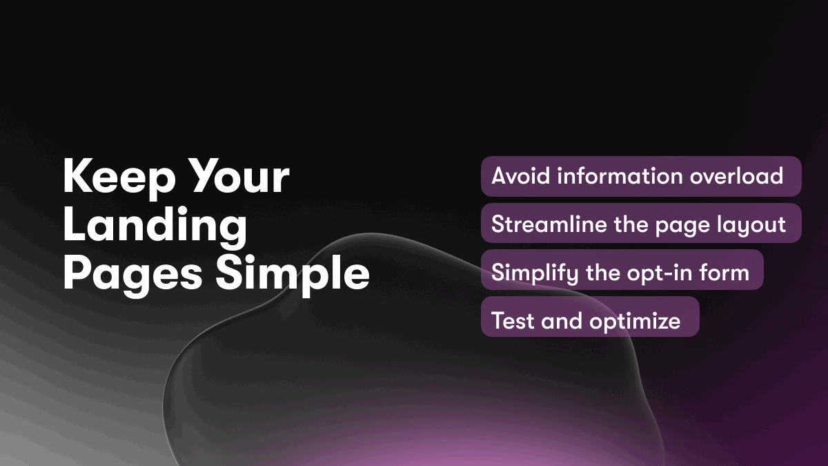 Keep Your Landing Pages Simple